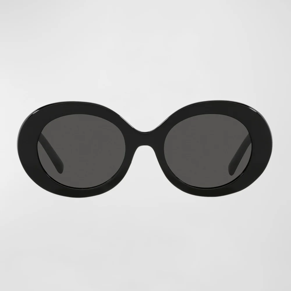 NWT Authentic‎  Dolce & Gabbana Black Round Sunglasses